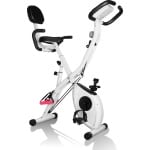 3 in 1 Opvouwbare Hometrainer - X-bike met 8 Verstelbare Weerstandsniveaus - 2.5KG Vliegwiel - LCD Scherm - Verstelbare Zitting - Wit en Zwart