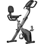 3 in 1 Opvouwbare Hometrainer - X-bike met 8 Verstelbare Weerstandsniveaus - Vliegwiel 2,5KG - LCD Scherm - Verstelbare Zitting - Zwart