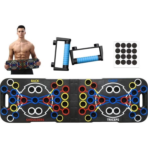 36-in-1 Push-up board & complete thuissportset - Push-up steunen - Krachttraining - Push-up Board - Home Workout - Fitness - Inclusief weerstandsbanden. Handtrainer. Opbergtas en nog veel meer!