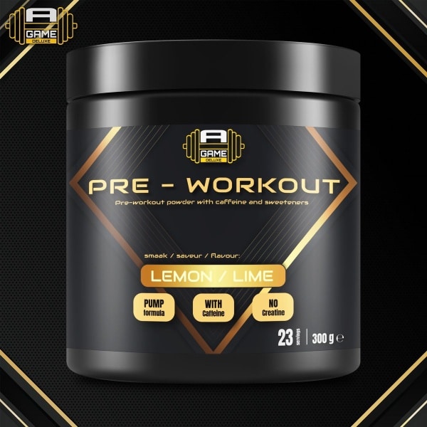 A-Game Pre-Workout PUMP - lemon/lime - 300g - DELUXE