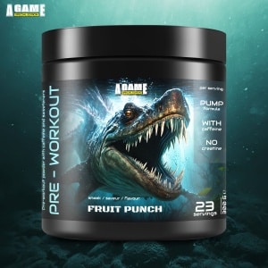 A-Game Pre-workout PUMP formule (300 g) smaak: Fruit Punch - special design: SEA MONSTER