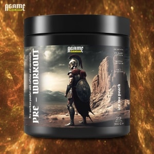 A-Game Pre-workout PUMP formule met cafeïne (300 g) smaak: Ice Tea Peach - WARRIOR (SPARTAN)