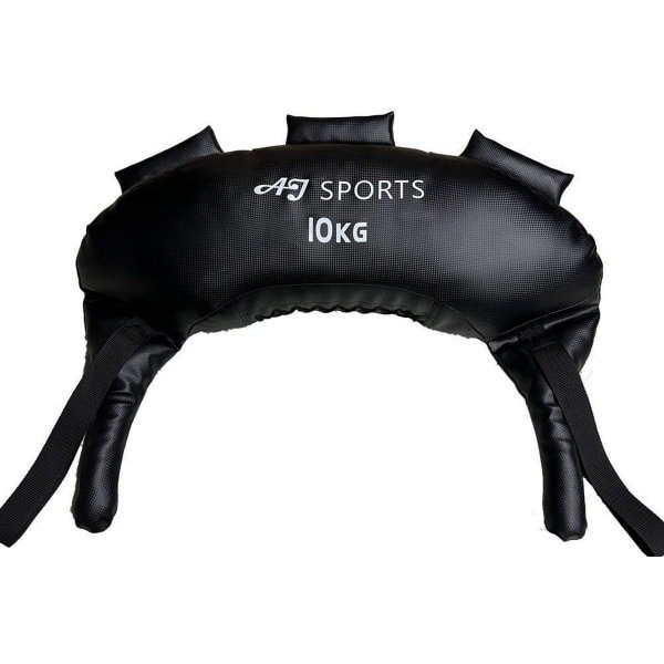 AJ-Sports Bulgarian Power Bag 10kg - Sandbag - Weightbag - Zandzak - Powerbag - Geschikt voor Crossfit & Fitness - Zwart