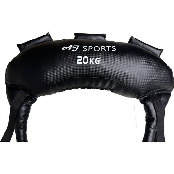 AJ-Sports Bulgarian Power Bag 20kg - Sandbag - Weightbag - Zandzak - Powerbag - Geschikt voor Crossfit & Fitness - Zwart