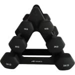 AJ-Sports Dumbbell Set Zwart - 1 t/m 3 KG - Dumbbells - Gewichten Set - Halterset - Halters - Fitness gewichten - Krachttraining - Fitness