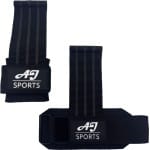AJ-Sports Grip Strap - Wrist wraps - Lifting Straps - Lifting grips - Deadlift Straps - Padded straps - 2 stuks - Powerlifting - Fitness - Krachttraining - Padding & anti slip - Zwart