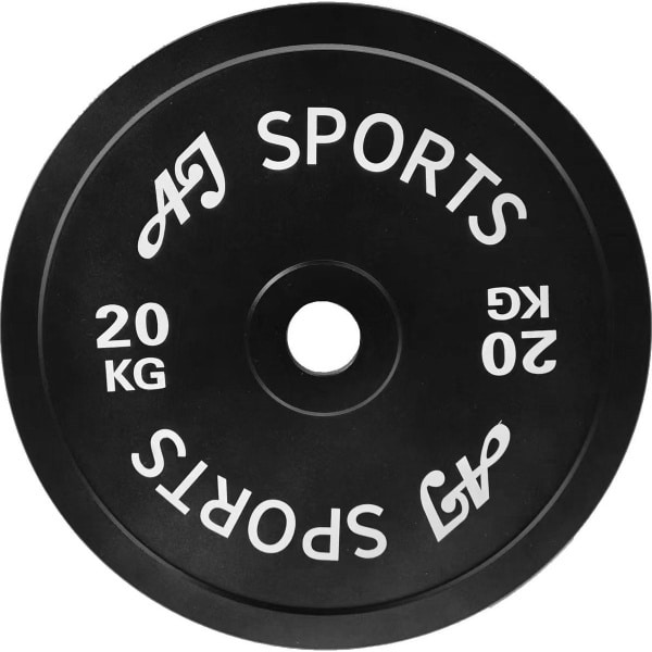 AJ-Sports Halterschijf Zwart 20 kg - halterschijven 50 mm - Gewichten set - Halters - Halterset - Halterstang - Halterbank - Fitness - Krachttraining