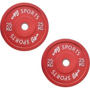 AJ-Sports Halterschijven Rubber 25 kg 2 stuks - halterschijf 50 mm - Gewichten set - Halters - Halterset - Halterstang - Halterbank - Fitness - Krachttraining