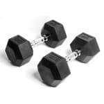 AJ-Sports Hex Dumbbells 12kg - 2 x 12 kg Dumbbell - Gewichten - Dumbells set - Gewichten set - Halterset - Fitness gewichten - Krachttraining - Fitness