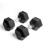 AJ-Sports Hex Dumbbells 14kg - 2 x 14 kg Dumbbell - Gewichten - Dumbells set - Gewichten set - Halterset - Fitness gewichten - Krachttraining - Fitness