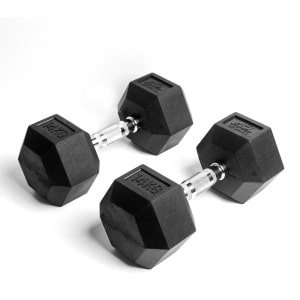 AJ-Sports Hex Dumbbells 14kg - 2 x 14 kg Dumbbell - Gewichten - Dumbells set - Gewichten set - Halterset - Fitness gewichten - Krachttraining - Fitness