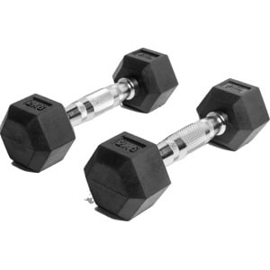 AJ-Sports Hex Dumbbells 2kg - 2 x 2 kg Dumbbell - Gewichten - Dumbells set - Gewichten set - Halterset - Fitness gewichten - Krachttraining - Fitness