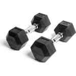 AJ-Sports Hex Dumbbells 7kg - 2 x 7 kg Dumbbell - Gewichten - Dumbells set - Gewichten set - Halterset - Fitness gewichten - Krachttraining - Fitness