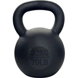 AJ-Sports Kettle Bell Pro Gietijzer 32kg - Kettlebell - Gewichten - Krachttraining - Zwart - Fitness - Geschikt voor Crossfit & Fitness