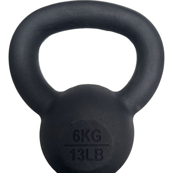 AJ-Sports Kettle Bell Pro Gietijzer 6kg - Kettlebell - Gewichten - Krachttraining - Zwart - Fitness - Geschikt voor Crossfit & Fitness