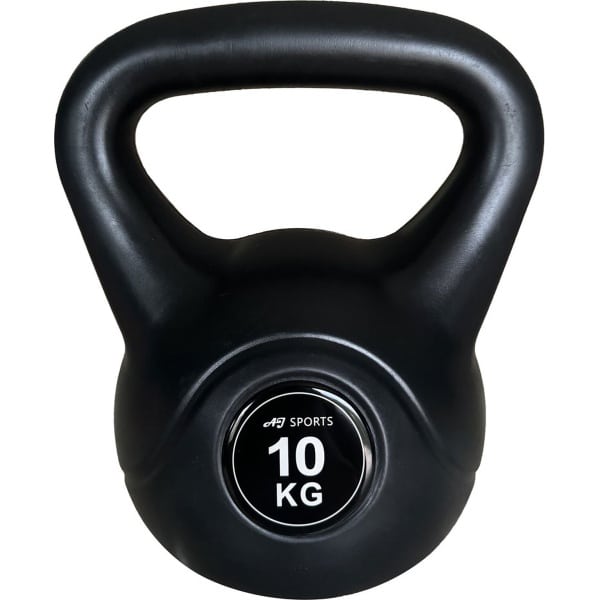 AJ-Sports Kettle Bell Pro PVC 10kg - Kettlebell - Gewichten - Krachttraining - Zwart - Fitness - Geschikt voor Crossfit & Fitness