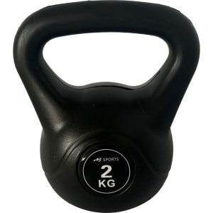 AJ-Sports Kettle Bell Pro PVC 2kg - Kettlebell - Gewichten - Krachttraining - Zwart - Fitness - Geschikt voor Crossfit & Fitness