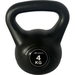 AJ-Sports Kettle Bell Pro PVC 4kg - Kettlebell - Gewichten - Krachttraining - Zwart - Fitness - Geschikt voor Crossfit & Fitness