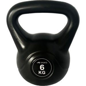 AJ-Sports Kettle Bell Pro PVC 6kg - Kettlebell - Gewichten - Krachttraining - Zwart - Fitness - Geschikt voor Crossfit & Fitness