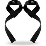AJ-Sports Lifting Straps - Wrist wraps - Straps - Lifting grips - Deadlift Straps - Padded straps - 2 stuks - Powerlifting - Fitness - Krachttraining - Padding & anti slip - Zwart