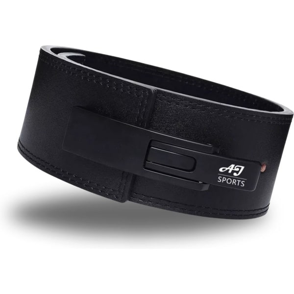 AJ-Sports Lifting belt - Maat L - Clip Sluiting - Powerlift riem - Fitness riem - Weightlifting belt - Gewichthefriem - Krachttraining - Powerlifting - Fitness - Leren Riem