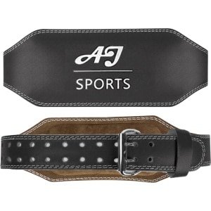 AJ-Sports Lifting belt - Maat S - Roller gesp - Powerlift riem - Fitness riem - Weightlifting belt - Gewichthefriem - Krachttraining - Powerlifting - Fitness - Leren Riem