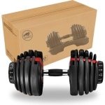 AJ-Sports Verstelbare Dumbell 24 KG - 2kg t/m 24kg - Dumbells set - Gewichten set - Halterset - Fitness gewichten - Krachttraining - Fitness - Gym - Sport - 15 Dumbells in één! - Let op PER STUK = 1 Dumbbell!