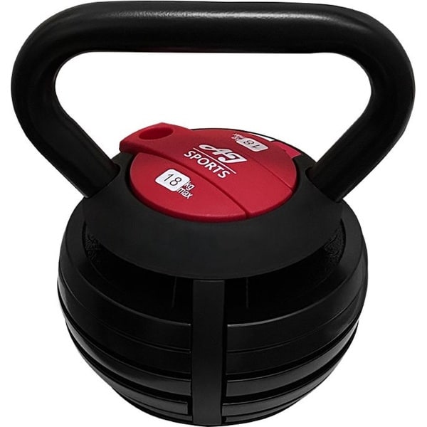 AJ-Sports Verstelbare Kettlebell 18kg - Kettlebells - 3KG t/m 18KG - 7 Kettlebells in één! - Gewichten - Krachttraining - Halters - Verstelbaar gewicht - Fitness - Gietijzer - Conditie en Krachttraining
