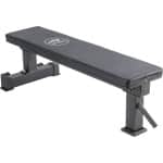 AJ-Sports Vlakke Fitnessbank - Halterbank - Bench Press - Fitness bank - Bankdrukbank - Halterbanken - Bench - Zwart - Krachttraining - Fitness - Exclusief gewichten