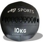 AJ-Sports Wall Ball 10kg - Medicijnbal - Medicine ball - Gewichtsbal - Krachtbal - Trainingsbal - Krachttraining - Zwart