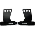 ATILIM FightersGear Hand Grips - 3 Holes - Black - Carbon Artificial Leather - Crossfit - Weightlifting - Gymnastics - Gym Gloves Size/Maat L