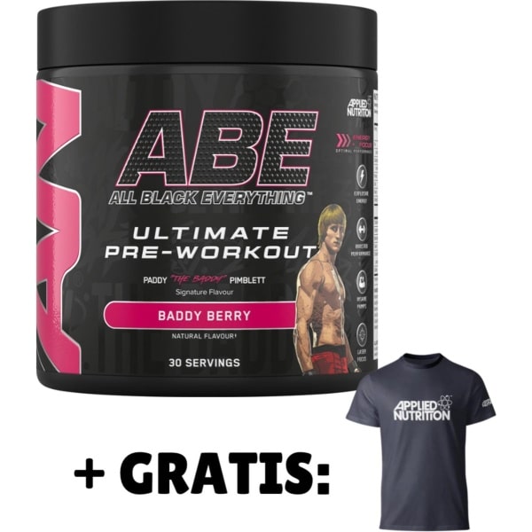 Applied Nutrition - ABE Ultimate Pre-Workout - Baddy Berry - 390G - Met Tshirt