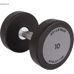 Athleticx Ultra Dumbbell - 10 kg - Gewichten - 1 Stuk - Haltersets - Rubberen Coating - Vloer Beschermend - Dumbbells - Gewichten Set - Halter - Dumbells - Ideaal voor Krachttraining en Homegym
