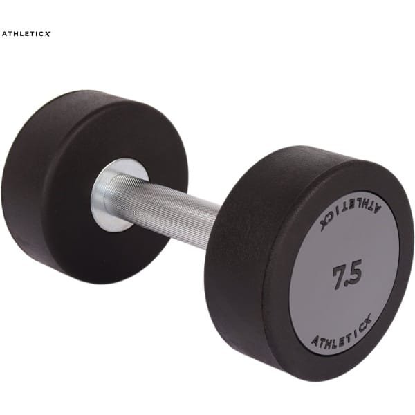 Athleticx Ultra Dumbbell - 7,5 kg - Gewichten - 1 Stuk - Haltersets - Rubberen Coating - Vloer Beschermend - Dumbbells - Gewichten Set - Halter - Dumbells - Ideaal voor Krachttraining en Homegym