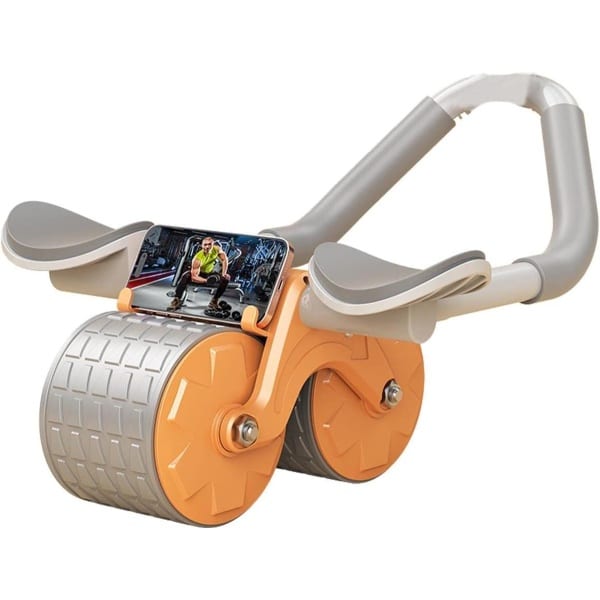 Automatische Rebound Abdominale Roller | 2 in 1 Ab Roller Wheel & Plank Trainer met Knee Pad, Automatic Rebound Abs Wheel voor Home Gym Perfect voor Body Fitness Krachttraining