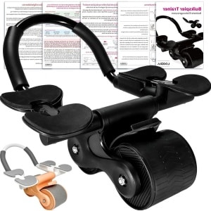 Automatische Rebound Buikspiertrainer - Fitness Ab Roller voor Thuis - Buikwiel Fitnessapparatuur - Krachttraining Thuis