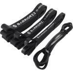 BARRIORZZ Resistance Bands - Weerstandsbanden - Pull Up Bands - warming up bands Fitness Elastiek- - 4 verschillende Weerstanden - Fitness elastiek - Crossfit - Powerlifting banden - Calisthenics - Sport - Fitness - Inclusief draagtas