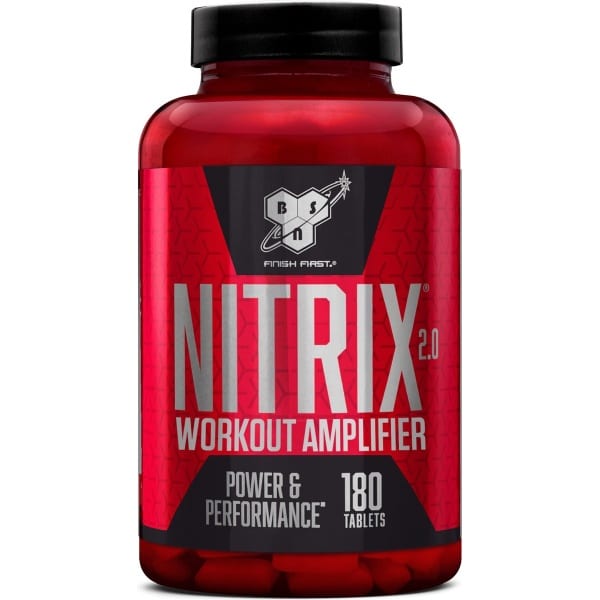 BSN Nitrix 2.0 Pre Workout - Pre-workout met Creatine - Zonder Cafeïne - Veganistisch - 180 Tabletten