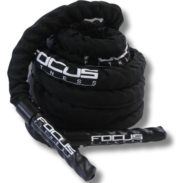 Battle Rope - Focus Fitness Premium - 4 cm - 15 m - Nylon Sleeve - Fitness - Crossfit