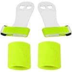 Beginners turnleertjes groen maat 2 plus polsbanden voor brug rekstok ringen turnen gymnastiek crossfit