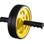 Body & Fit Ab Wheel - Krachttraining accessoire - Buikspierwiel - Zwart