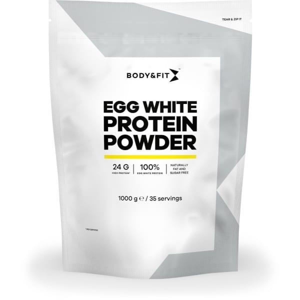 Body & Fit Egg White Protein Powder - Proteine Poeder / Eiwitshake - Puur ei-eiwit - 1000 gram (35 shakes)
