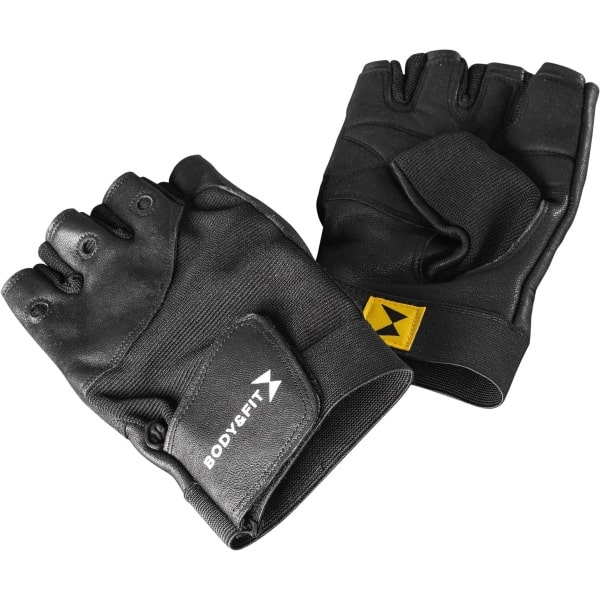 Body & Fit Fitnesshandschoenen - Dames en Heren Lifting Gloves - Krachttraining Accessoire - Maat M - Zwart