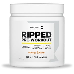 Body & Fit Ripped Pre Workout - Sinaasappel Pre-Workout Poeder - 30 doseringen (225 gram)