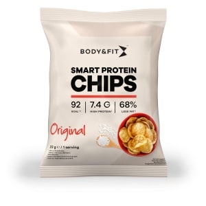Body & Fit Smart Chips - Proteïne Chips - Minder vet - Eiwitrijk - 1 box (12 zakjes) - Naturel