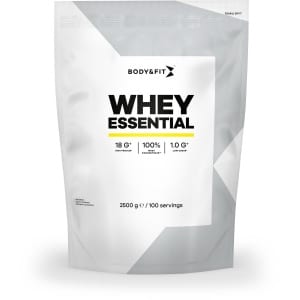 Body & Fit Whey Essential - Eiwitpoeder Aardbei - Proteine Poeder - Whey Protein - Eiwitshakes - 100 shakes (2500 gram)