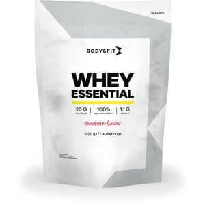 Body & Fit Whey Essential - Eiwitpoeder Aardbei - Proteine Poeder - Whey Protein - Eiwitshakes - 40 shakes (1000 gram)