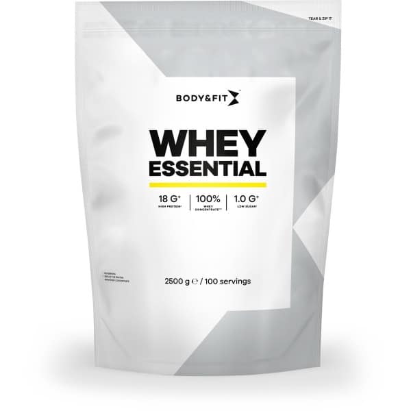 Body & Fit Whey Essential - Eiwitpoeder Banaan - Proteine Poeder - Whey Protein - Eiwitshakes - 100 shakes (2500 gram)