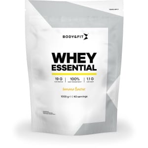 Body & Fit Whey Essential - Eiwitpoeder Banaan - Proteine Poeder - Whey Protein - Eiwitshakes - 40 shakes (1000 gram)