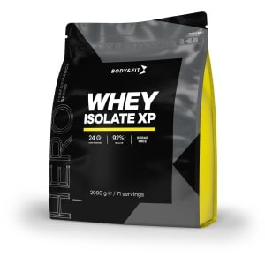 Body & Fit Whey Isolate XP - Hoogwaardige Proteine Poeder - Whey Protein - Whey Isolaat - Eiwitshakes - Vet- en Suikervrij - 2000 gram - Chocolade
